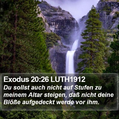 Exodus 20:26 LUTH1912 Bible Verse Image