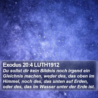 Exodus 20:4 LUTH1912 Bible Verse Image