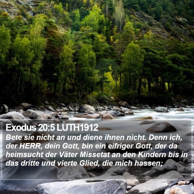 Exodus 20:5 LUTH1912 Bible Verse Image