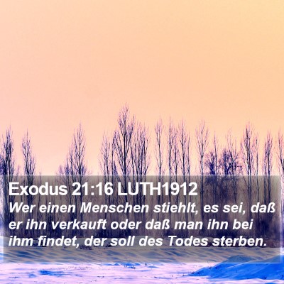 Exodus 21:16 LUTH1912 Bible Verse Image