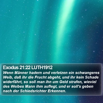 Exodus 21:22 LUTH1912 Bible Verse Image