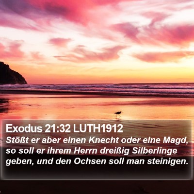 Exodus 21:32 LUTH1912 Bible Verse Image