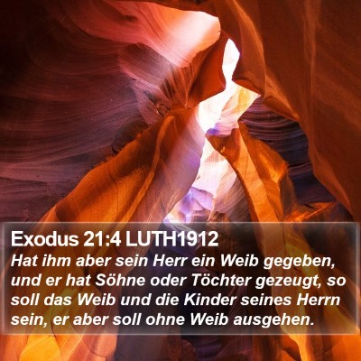 Exodus 21:4 LUTH1912 Bible Verse Image