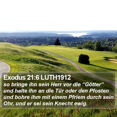 Exodus 21:6 LUTH1912 Bible Verse Image