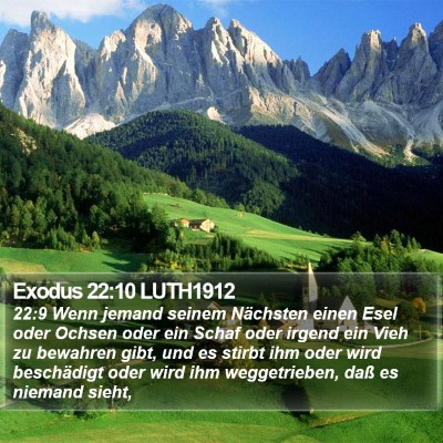 Exodus 22:10 LUTH1912 Bible Verse Image