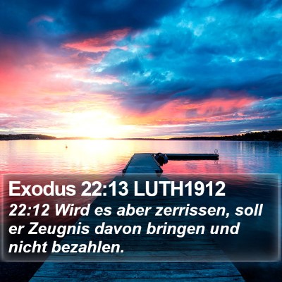 Exodus 22:13 LUTH1912 Bible Verse Image
