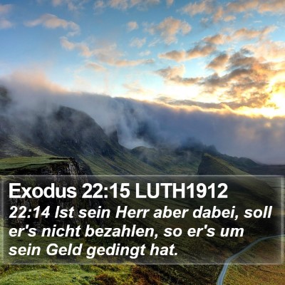 Exodus 22:15 LUTH1912 Bible Verse Image