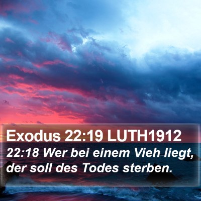 Exodus 22:19 LUTH1912 Bible Verse Image