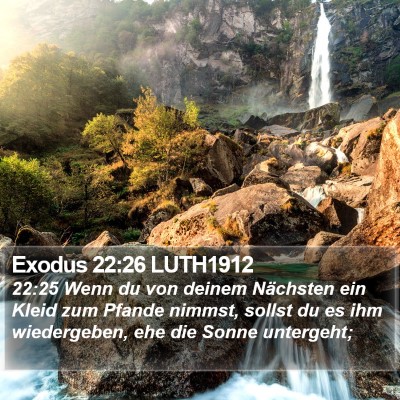 Exodus 22:26 LUTH1912 Bible Verse Image