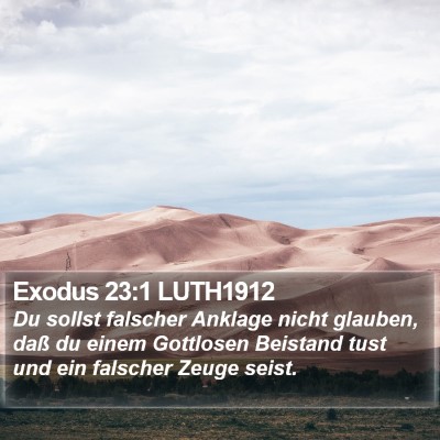 Exodus 23:1 LUTH1912 Bible Verse Image