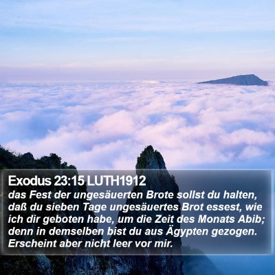Exodus 23:15 LUTH1912 Bible Verse Image