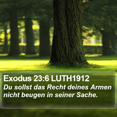 Exodus 23:6 LUTH1912 Bible Verse Image