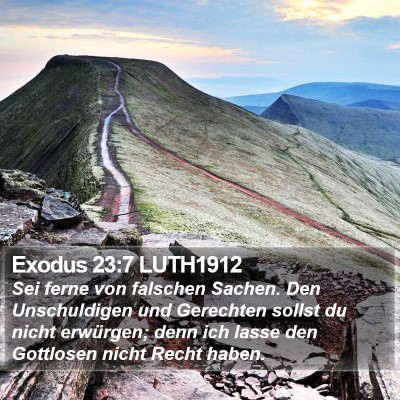 Exodus 23:7 LUTH1912 Bible Verse Image