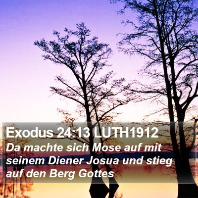 Exodus 24:13 LUTH1912 Bible Verse Image