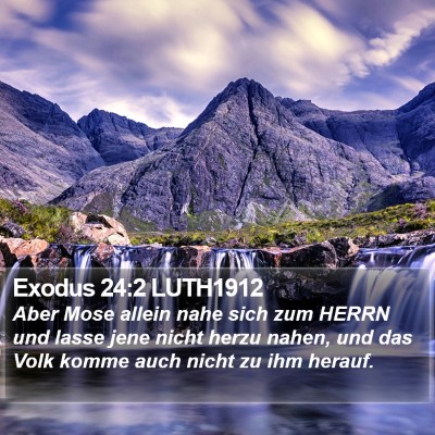 Exodus 24:2 LUTH1912 Bible Verse Image