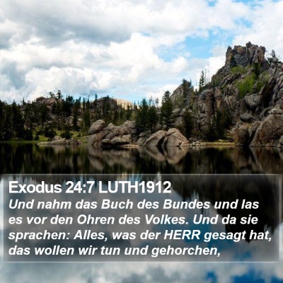 Exodus 24:7 LUTH1912 Bible Verse Image