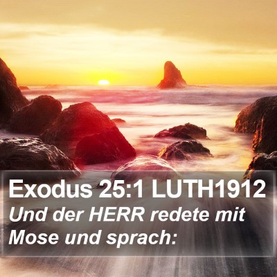 Exodus 25:1 LUTH1912 Bible Verse Image