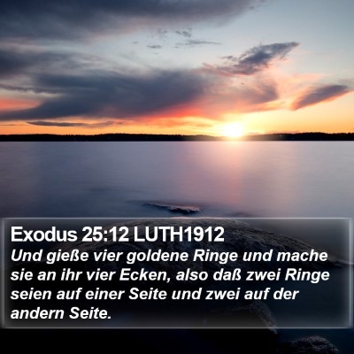 Exodus 25:12 LUTH1912 Bible Verse Image