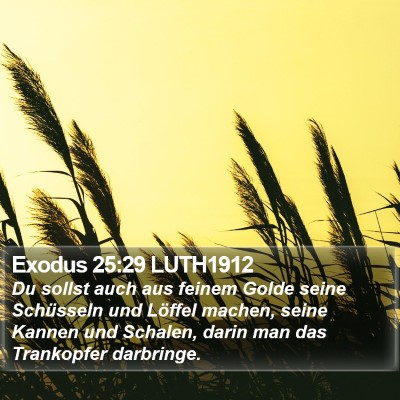 Exodus 25:29 LUTH1912 Bible Verse Image