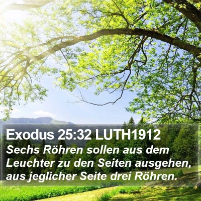 Exodus 25:32 LUTH1912 Bible Verse Image