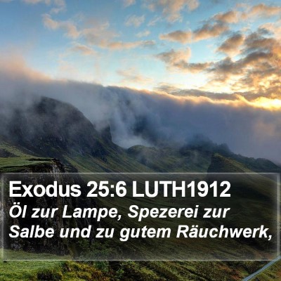 Exodus 25:6 LUTH1912 Bible Verse Image