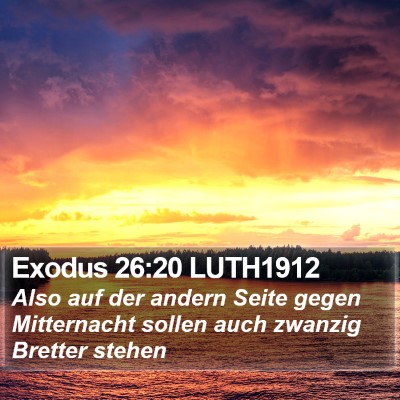 Exodus 26:20 LUTH1912 Bible Verse Image