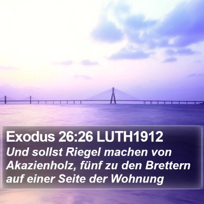Exodus 26:26 LUTH1912 Bible Verse Image
