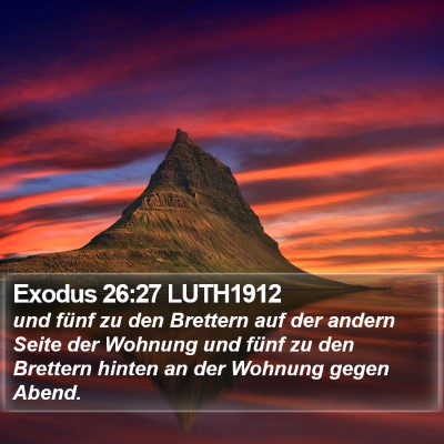 Exodus 26:27 LUTH1912 Bible Verse Image