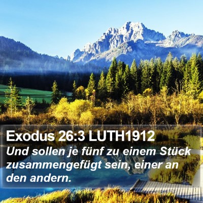 Exodus 26:3 LUTH1912 Bible Verse Image