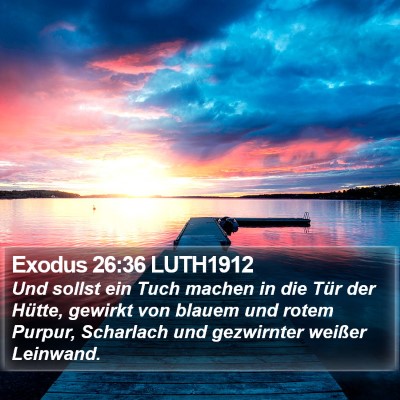 Exodus 26:36 LUTH1912 Bible Verse Image