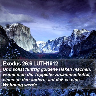Exodus 26:6 LUTH1912 Bible Verse Image
