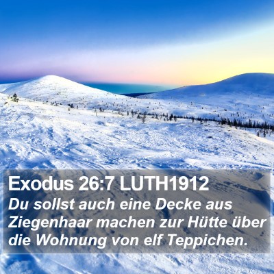 Exodus 26:7 LUTH1912 Bible Verse Image
