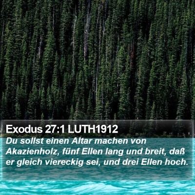 Exodus 27:1 LUTH1912 Bible Verse Image