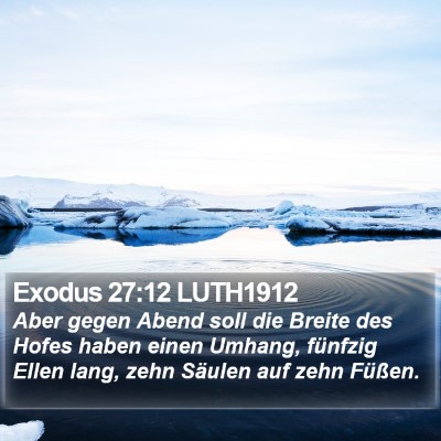 Exodus 27:12 LUTH1912 Bible Verse Image