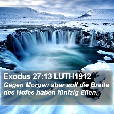 Exodus 27:13 LUTH1912 Bible Verse Image
