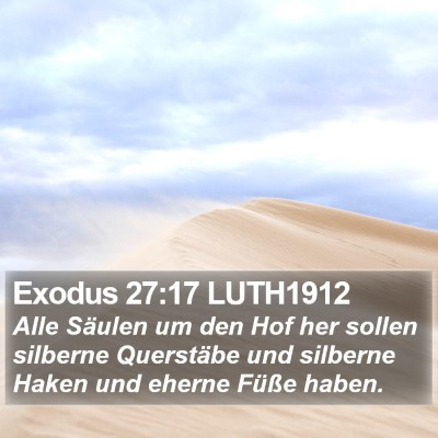 Exodus 27:17 LUTH1912 Bible Verse Image