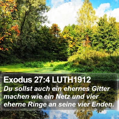 Exodus 27:4 LUTH1912 Bible Verse Image