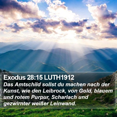Exodus 28:15 LUTH1912 Bible Verse Image