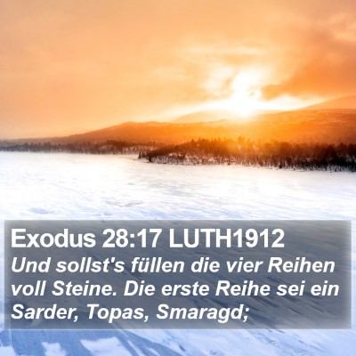 Exodus 28:17 LUTH1912 Bible Verse Image