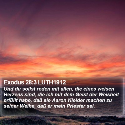 Exodus 28:3 LUTH1912 Bible Verse Image