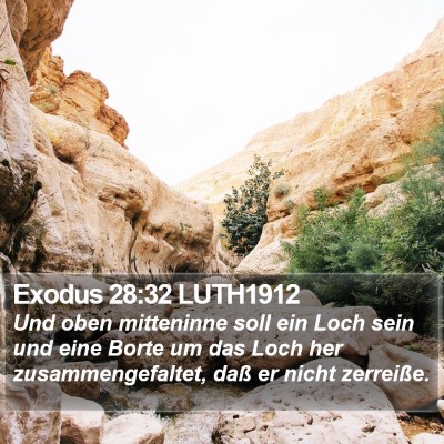 Exodus 28:32 LUTH1912 Bible Verse Image