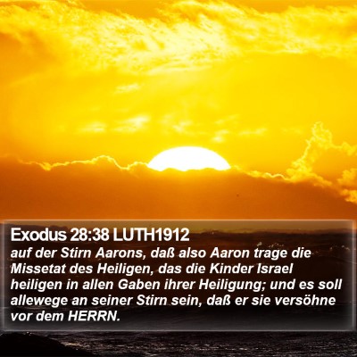 Exodus 28:38 LUTH1912 Bible Verse Image