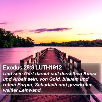Exodus 28:8 LUTH1912 Bible Verse Image