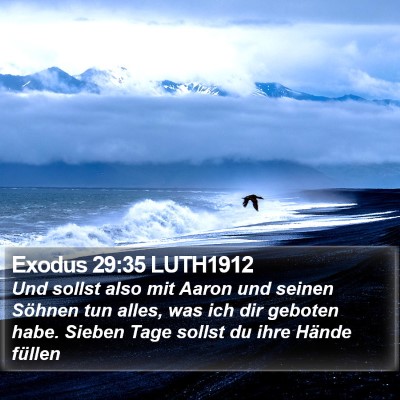 Exodus 29:35 LUTH1912 Bible Verse Image