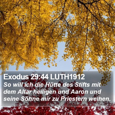 Exodus 29:44 LUTH1912 Bible Verse Image