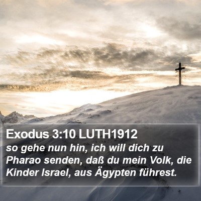 Exodus 3:10 LUTH1912 Bible Verse Image