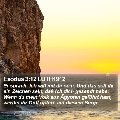 Exodus 3:12 LUTH1912 Bible Verse Image