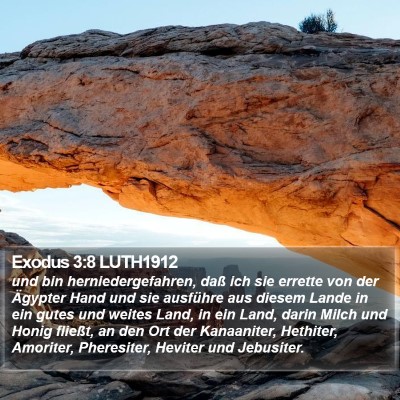 Exodus 3:8 LUTH1912 Bible Verse Image
