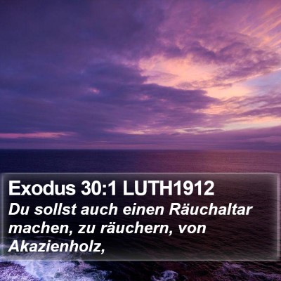 Exodus 30:1 LUTH1912 Bible Verse Image