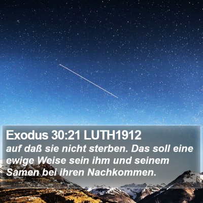 Exodus 30:21 LUTH1912 Bible Verse Image